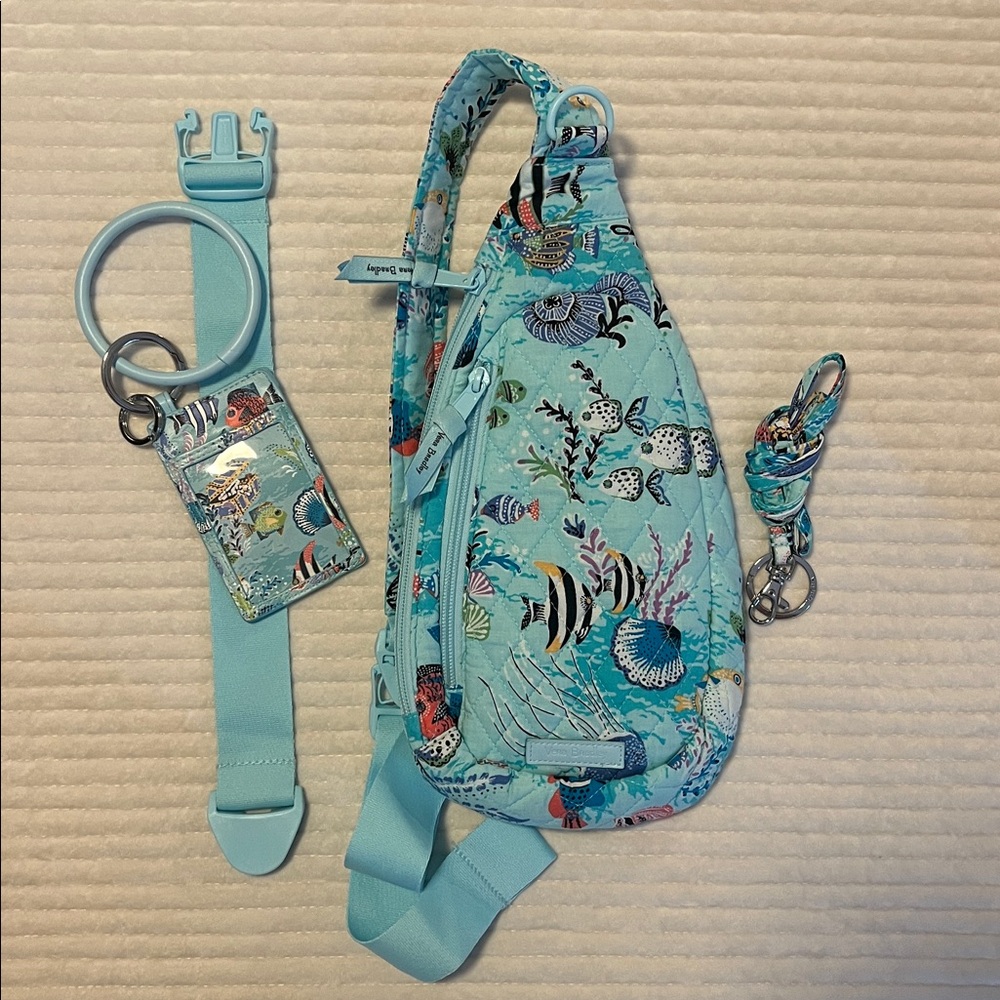Vera Bradley Antilles Treasure Compact Essential Sling Backpack